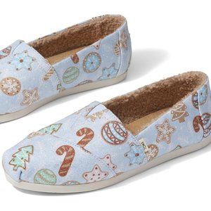 TOMS Blue Glitter Sugar Cookie Women Shoes Size 7